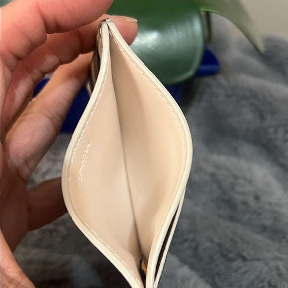 Coach Tan and Brown Card Holder EUC retail $78 - Picture 4 of 5